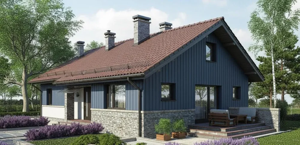 Проект Одноэтажный дом 18 на 10, 130 м2