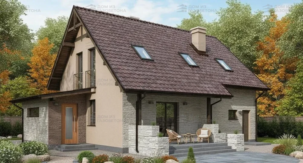 Проект Двухэтажный дом 9 на 12, 139 м2