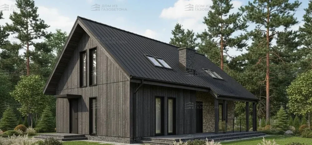 Проект Двухэтажный дом 11 на 9, 133 м2