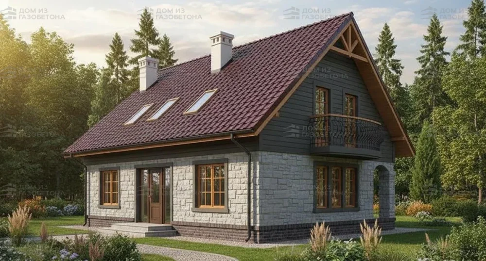 Проект Двухэтажный дом 15 на 11, 181 м2