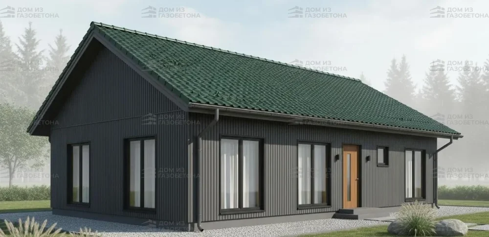 Проект Одноэтажный дом 11 на 18, 135 м2