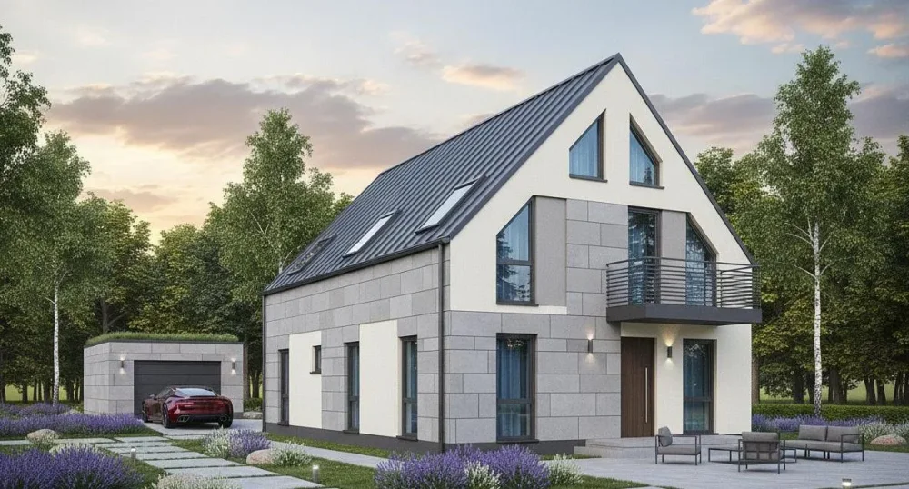 Проект Двухэтажный дом 9 на 16, 131 м2