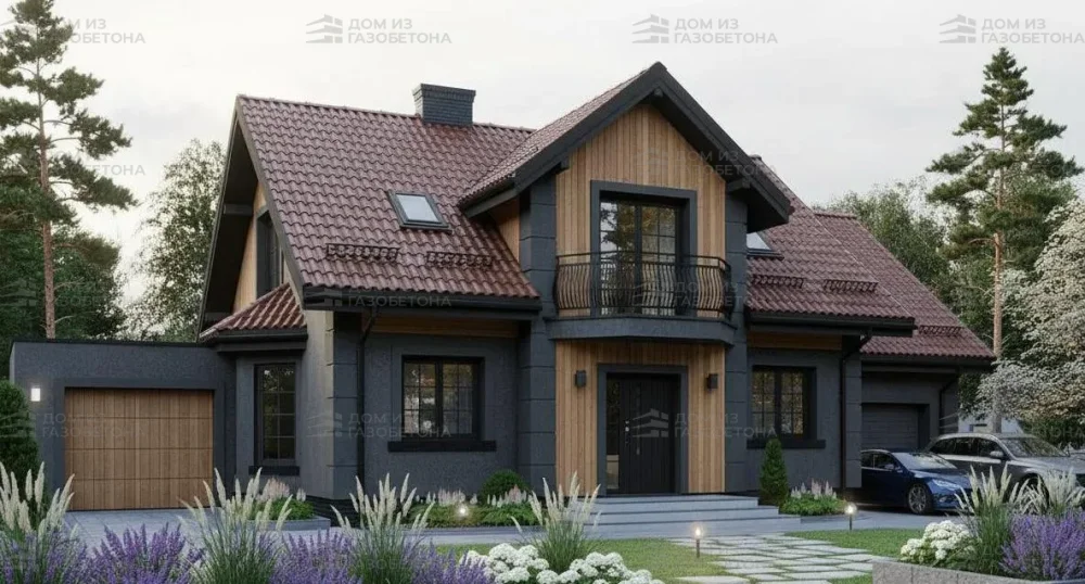 Проект Двухэтажный дом 15 на 11, 193 м2