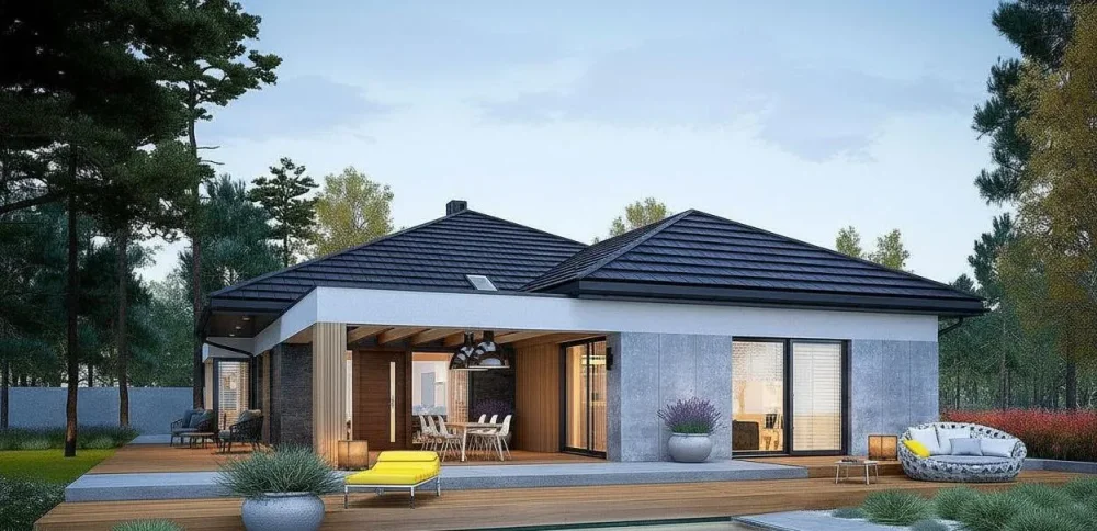 Проект Одноэтажный дом 14 на 27, 240 м2