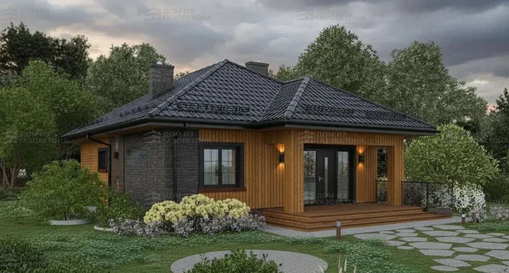 Проект Одноэтажный дом 11 на 15, 181 м2