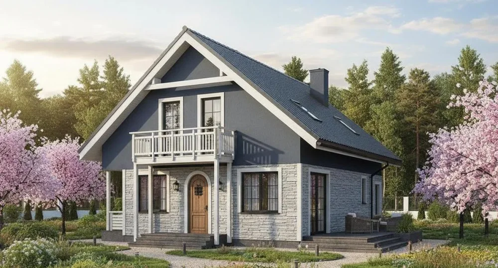 Проект Двухэтажный дом 18 на 12, 160 м2