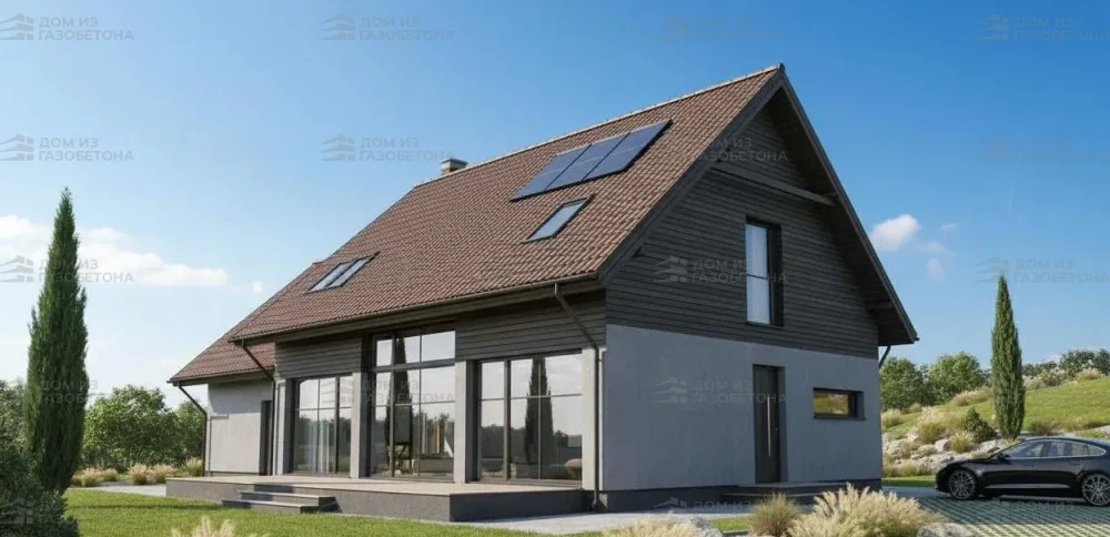 Проект Двухэтажный дом 16 на 15, 223 м2