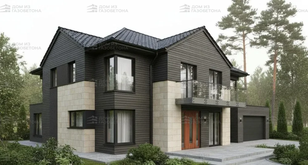 Проект Двухэтажный дом 17 на 11, 209 м2